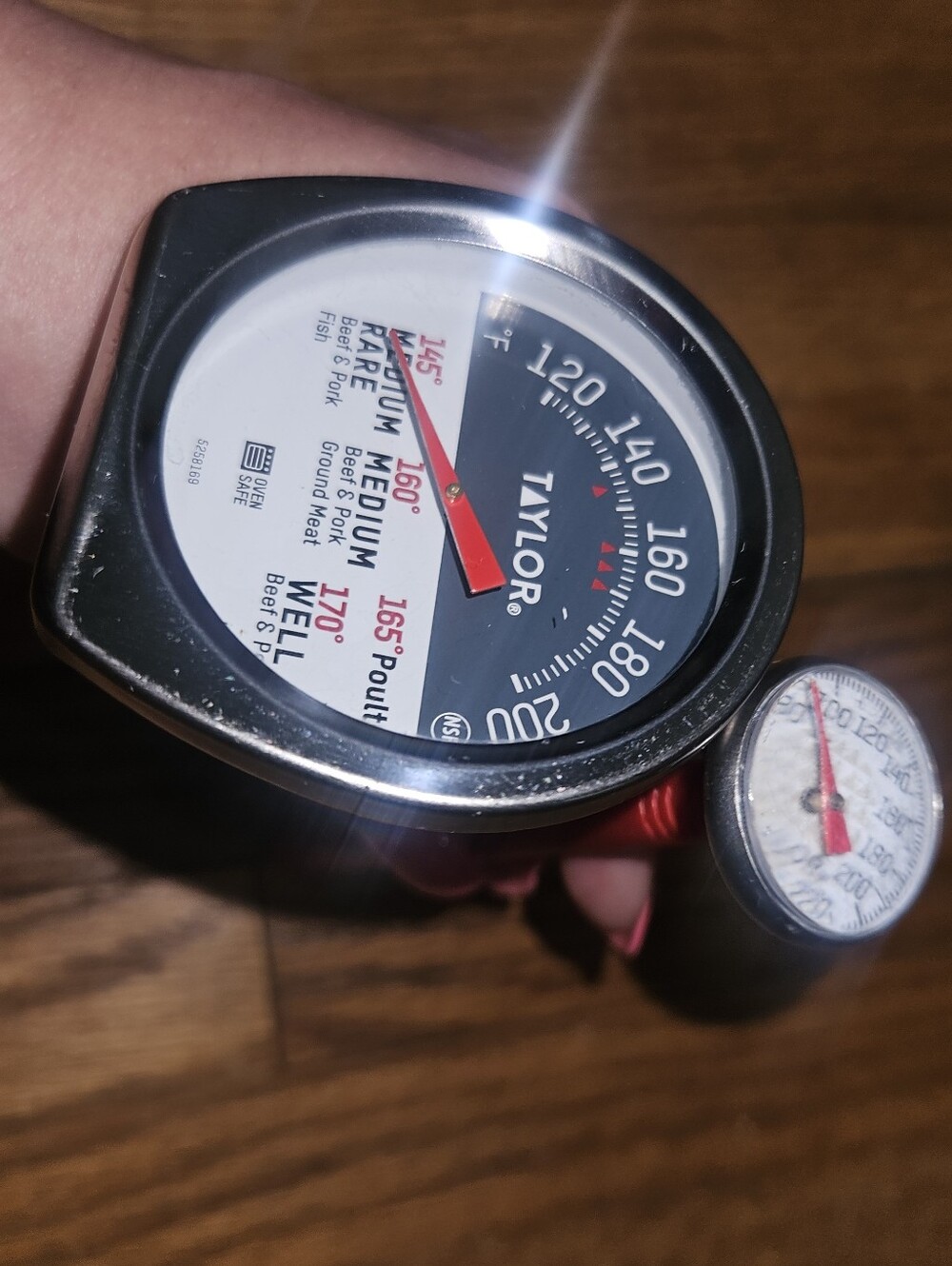 Taylor Analog Meat/Grill Thermometers Set Of 2